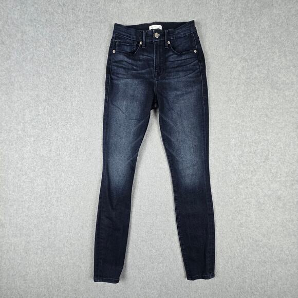 Good American Good Legs Jeans Women Size 24" GL108TOF High Rise Skinny Dark Wash - Picture 1 of 16
